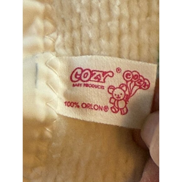 Baby Morgan Vintage Cozy 100% Orlon Balloon Print Satin Edge Made in USA - Picture 9 of 11